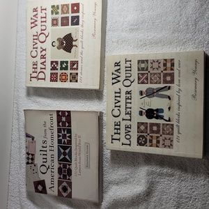 3 Civil War/WW2 Quilting books